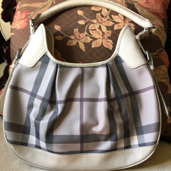 Burberry Smoked Trench Brooklyn Hobo - Picture 1 of 6